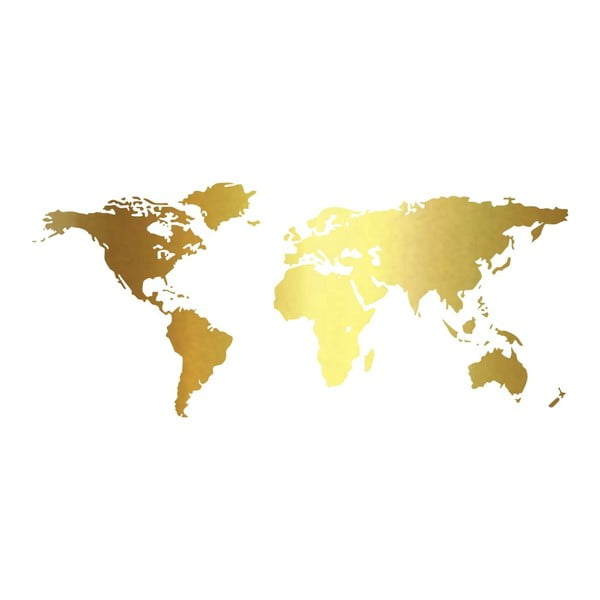 Nástenná samolepka Golden World, 90 × 40 cm