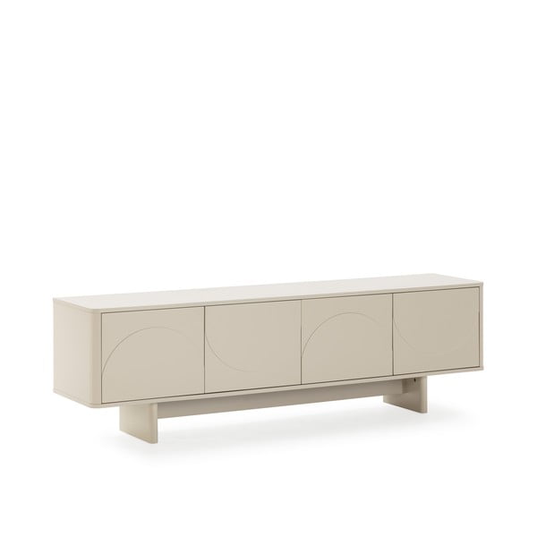 Krémovobiely TV stolík 180x55x40 cm Solei – MOME-image-3