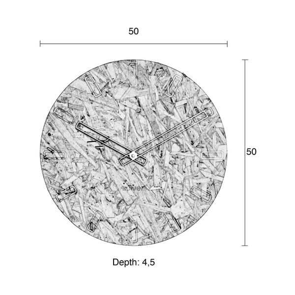 Nástenné hodiny Zuiver Time, ø 50 cm-image-3