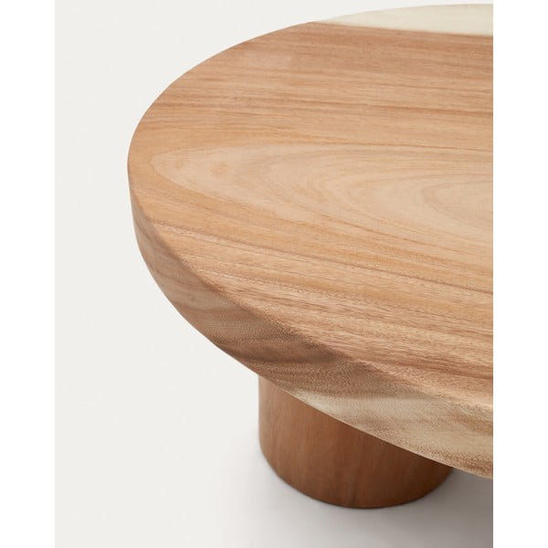 Konferenčný stolík z masívu munggur v prírodnej farbe 60x90 cm Mosi – Kave Home-image-4