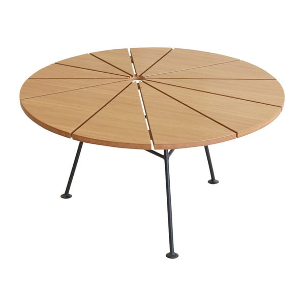 Hnedý odkladací stolík OK Design Bambam, Ø 70 cm
