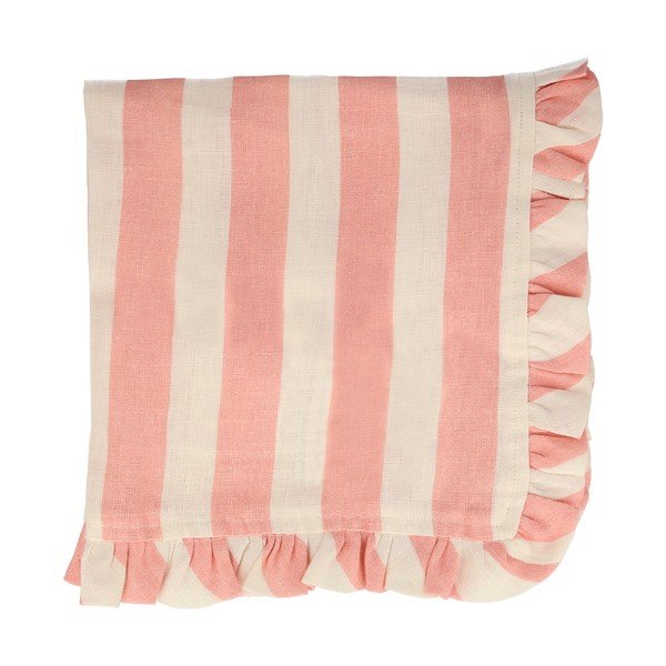 Ľanové obrúsky v súprave 4 ks Stripe Ruffle – Meri Meri-image-4