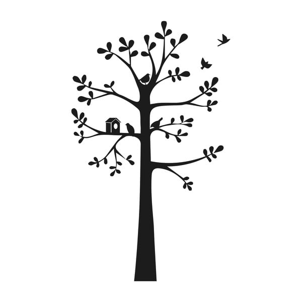 Nástenná samolepka Tree & Birdies