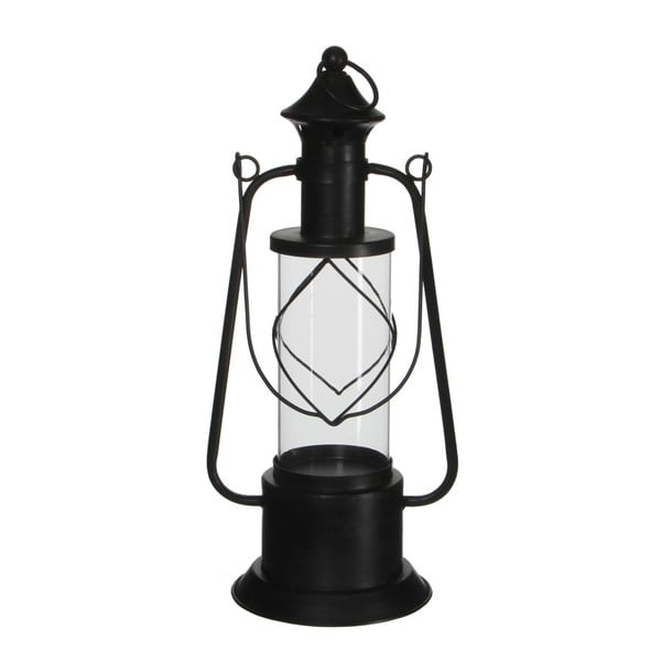 Hnedý kovový lampáš v striebornej farbe Ego Dekor Granada
