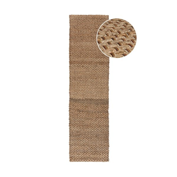 Jutový koberec v prírodnej farbe 60x150 cm Sol - Flair Rugs