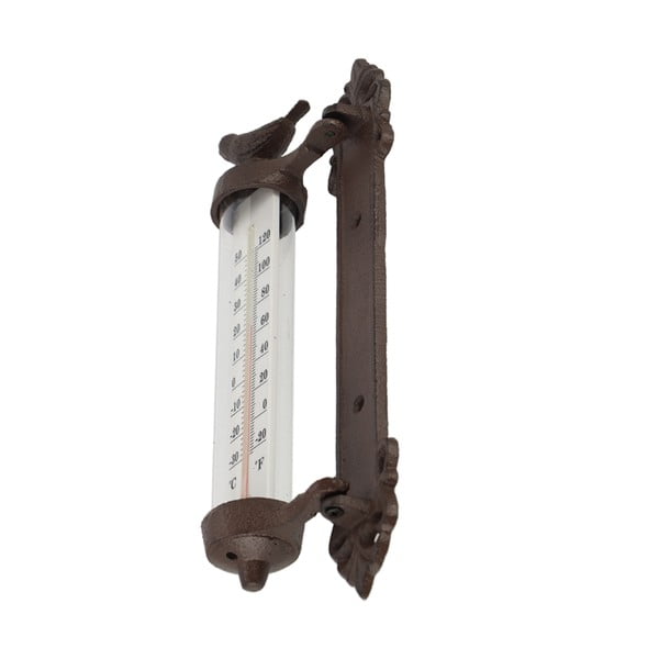 Liatinový nástenný teplomer Esschert Design Bird, výška 27,3 cm-image-3