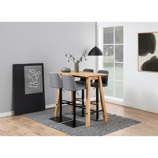 Antracitová barová stolička s nastaviteľnou výškou (výška sedadla 78,5 cm) Avanja – Actona-image-2