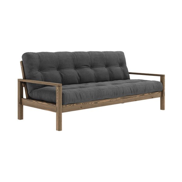 Čierno-antracitová rozkladacia pohovka 205 cm Knob – Karup Design-image-3