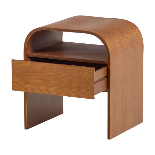 Nočný stolík s poličkami v prírodnej farbe Momo – WOOOD-image-2