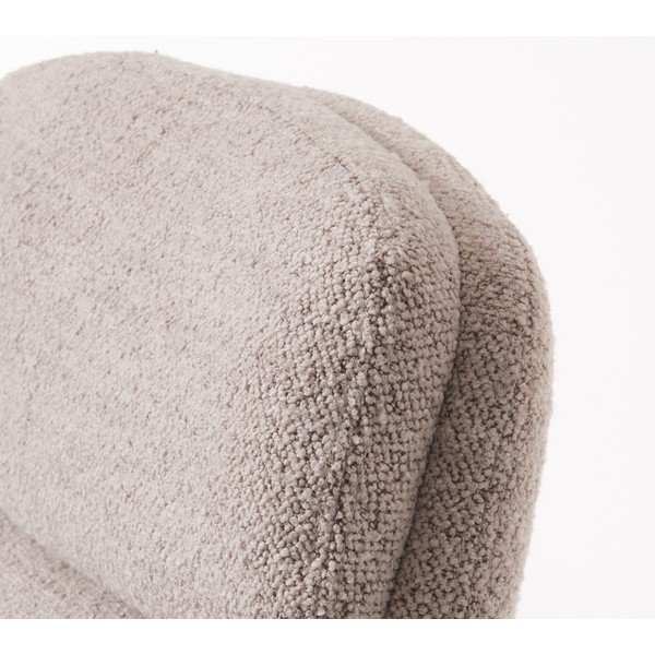 Svetlosivé relaxačné kreslo s podnožkou z textílie buklé Sifton – Unique Furniture-image-1