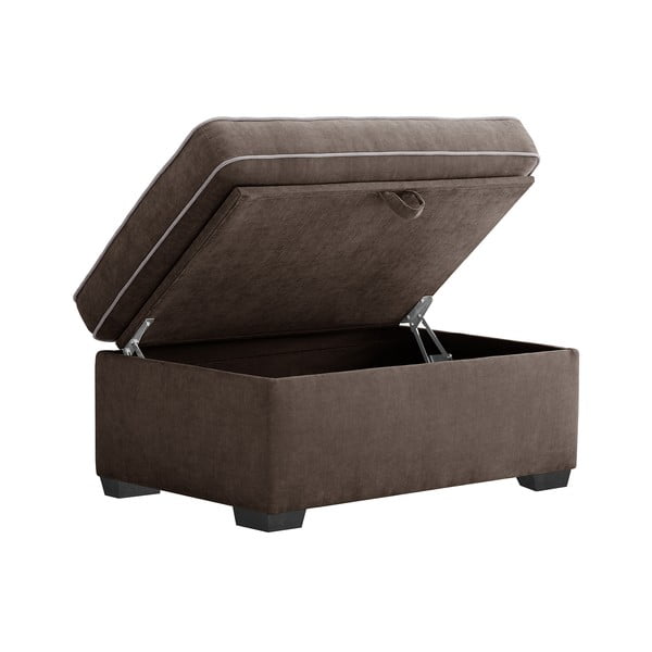 Hnedý puf s úložným priestorom Jalouse Maison Serena-image-2