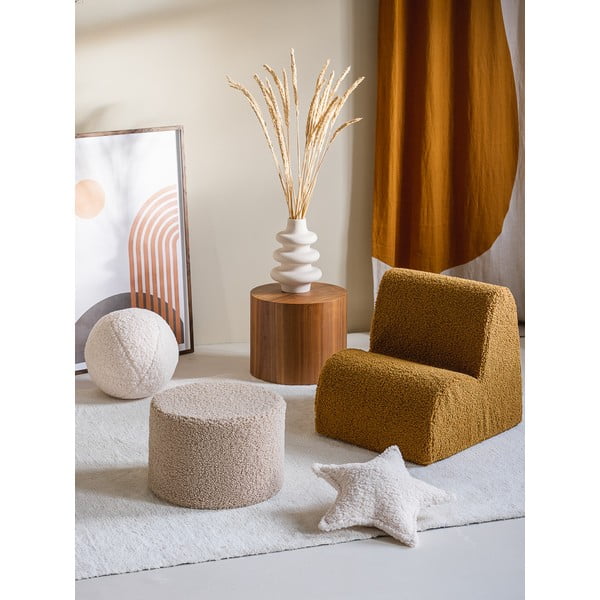 Hnedé detské kresielko z textílie buklé Cloud – Wigiwama-image-2