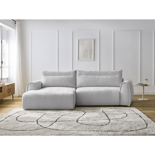 Svetlosivá rohová pohovka Aden – Bobochic Paris-image-1