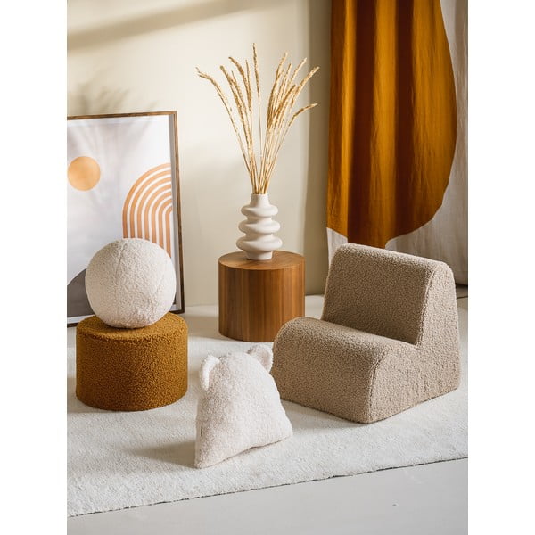 Svetlohnedé detské kresielko z textílie buklé Cloud – Wigiwama-image-4