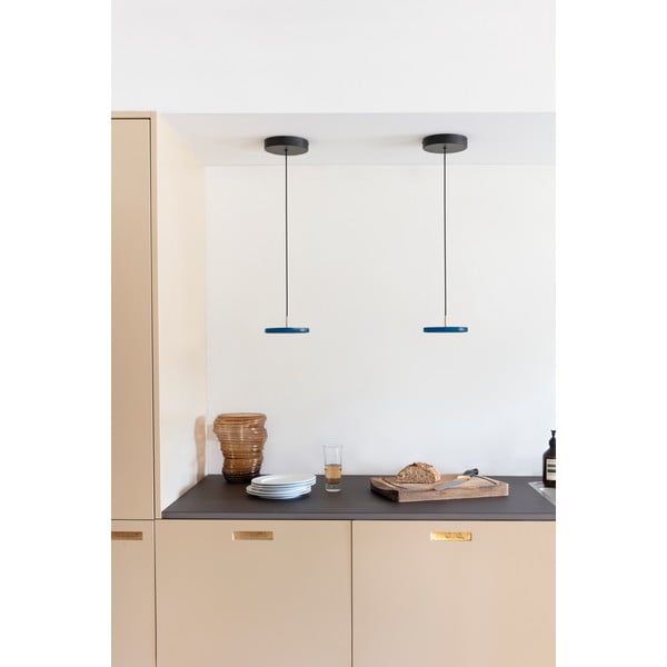 LED závesné svietidlo v petrolejovej farbe s kovovým tienidlom ø 15 cm Asteria Micro – UMAGE-image-1