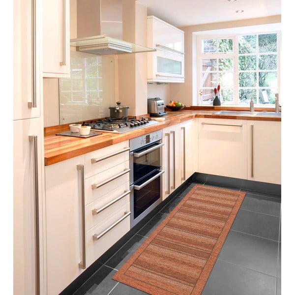 Oranžový behúň Floorita Velour, 55 x 190 cm-image-2