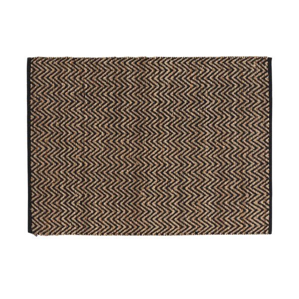 Koberec v čierno-prírodnej farbe 120x170 cm Zigzag – douceur d'intérieur-image-4