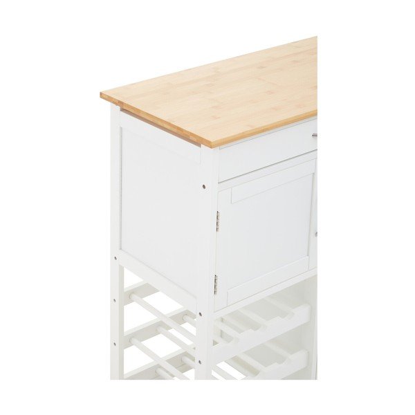 Bambusový kuchynský ostrovček na kolieskach 37x67 cm Harlow – Premier Housewares-image-4