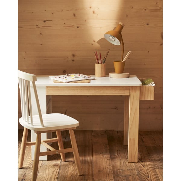 Stolová lampa v mentolovej farbe s kovovým tienidlom (výška 37 cm) Katia – Kave Home-image-2