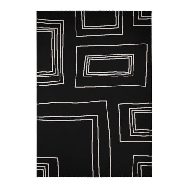 Čierny koberec Calista Rugs Madrid, 160 x 230 cm
