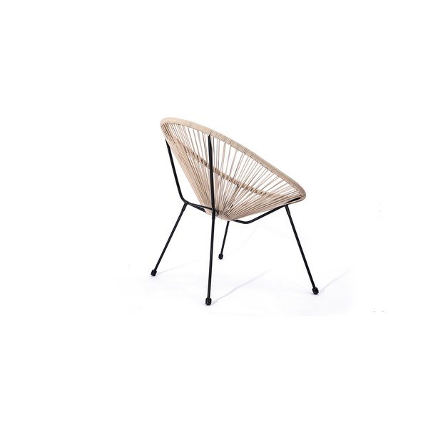 Béžové záhradné kreslo z umelého ratanu Le Bonom Avocado-image-1