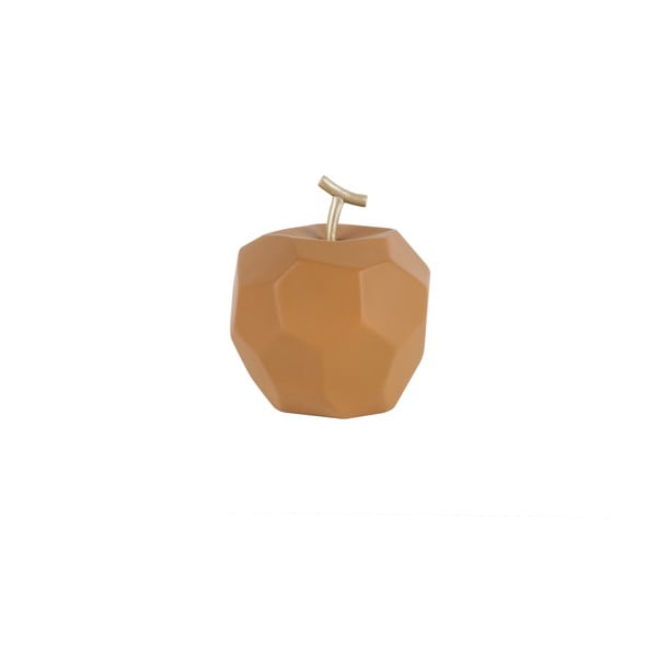 Matne karamelovohnedá betónová soška PT LIVING Origami Apple