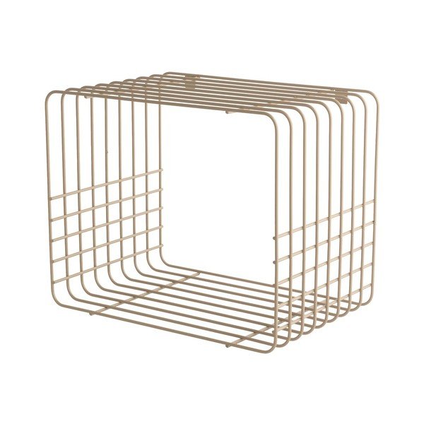 Béžová poschodová kovová polica 38 cm Wire – Mette Ditmer Denmark