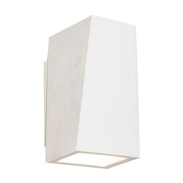 Biele nástenné svietidlo zo sadry SULION Cubic