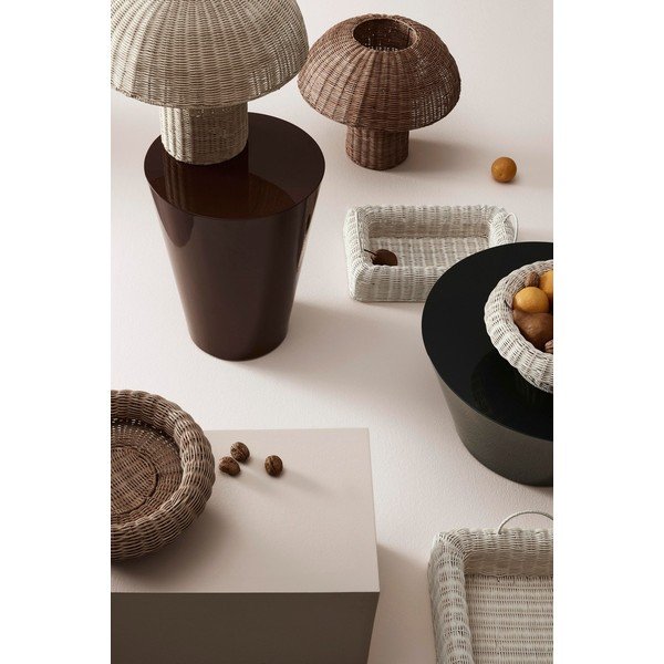 Ratanová LED stolová lampa v prírodnej farbe s ratanovým tienidlom (výška  40 cm) Irele – Bizzotto-image-1