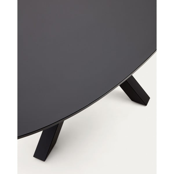 Jedálenský stôl so sklenenou doskou 100x200 cm Argo – Kave Home-image-4