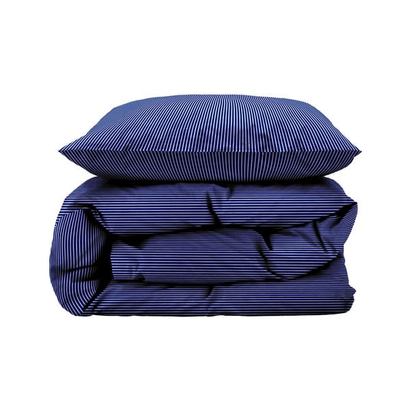Modré bavlnené predĺžené obliečky na jednolôžko 140x220 cm Cheerful – Södahl