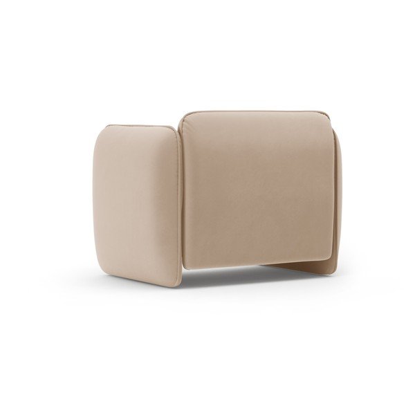 Hnedé zamatové kreslo Georgia – Micadoni -image-3