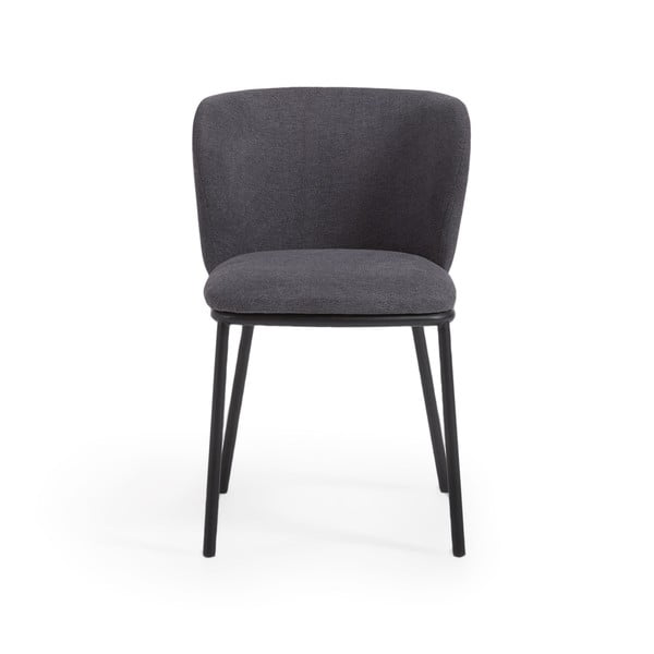 Tmavosivá jedálenská stolička Ciselia – Kave Home-image-2