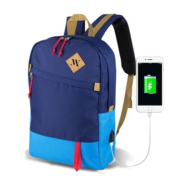 Modrý batoh s USB portom My Valice FREEDOM Smart Bag Mavi