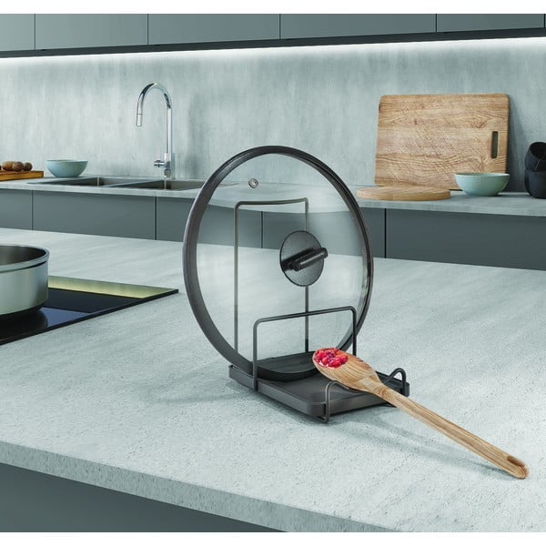 Držiak na pokrievky z nerezovej ocele Tokyo Lava – Metaltex-image-1