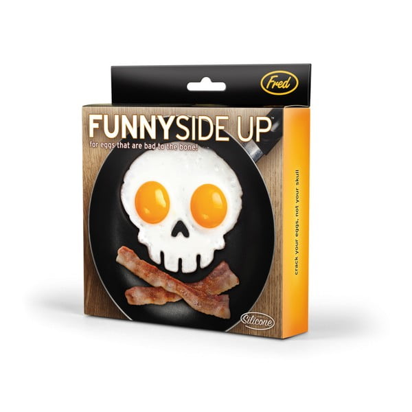 Čierna forma na vajíčka v tvare lebky Fred Funny Side Up-image-2