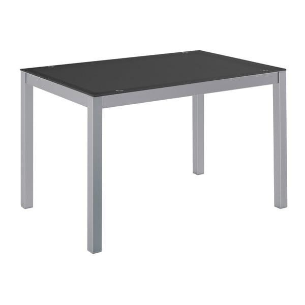 Jedálenský stôl s čiernou sklenenou doskou 13Casa Emily
