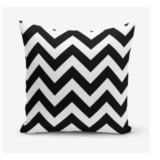 Čierno-biela obliečka na vankúš Minimalist Cushion Covers Stripes, 45 × 45 cm