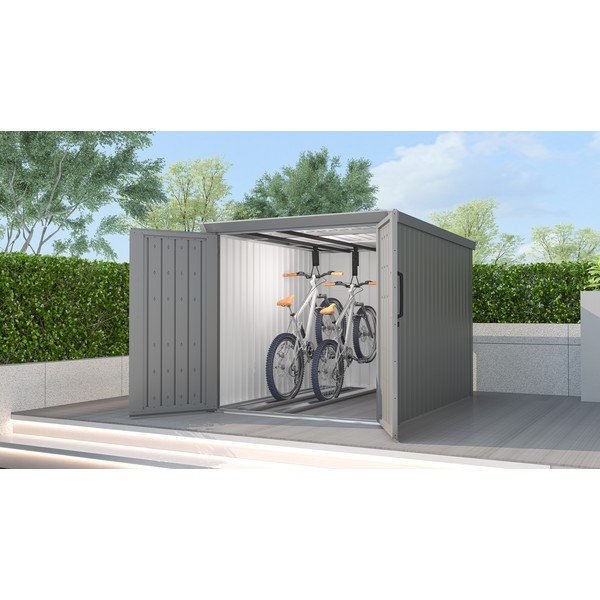 Sivá záhradná skriňa Avocado B – Rojaplast-image-2