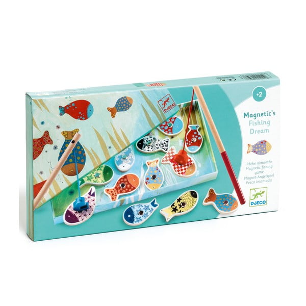 Detská drevená hra s magnetickými rybkami Djeco-image-2