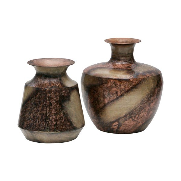 Dekoratívna váza z recyklovaného kovu BePureHome, ø 30 cm-image-3