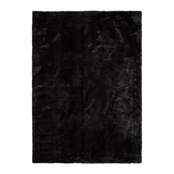 Čierny koberec Universal Unic Liso Negro, 65 × 120 cm