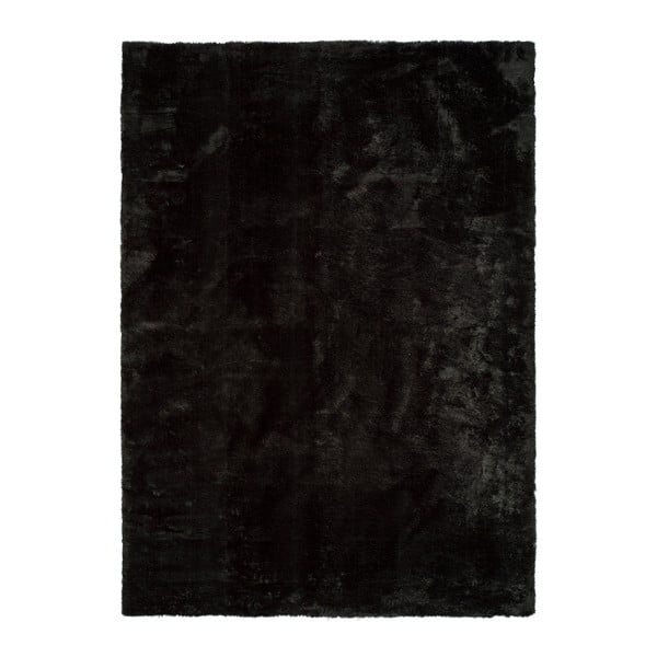 Čierny koberec Universal Unic Liso Negro, 65 × 120 cm