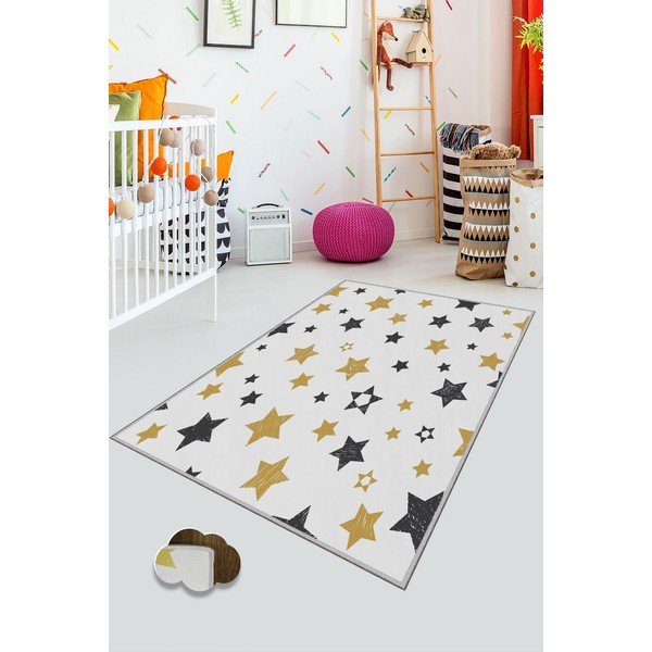 Detský protišmykový koberec Conceptum Hypnose Stars, 100 x 150 cm-image-1