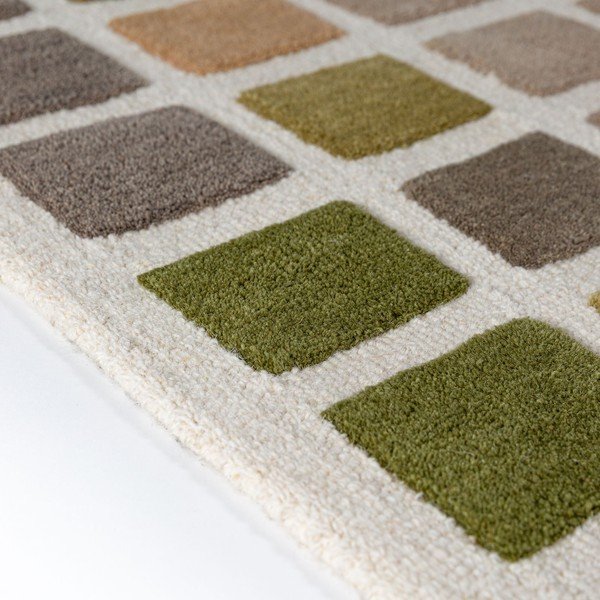 Zelený ručne tkaný vlnený koberec 160x230 cm Renga Wool – Flair Rugs-image-4