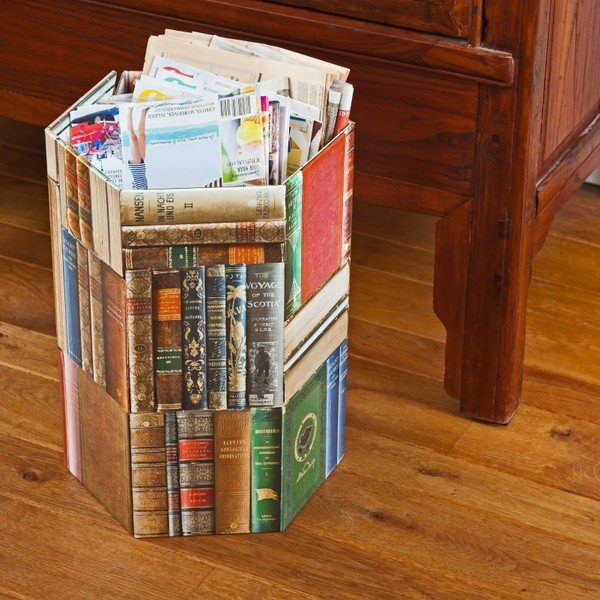 Kartónový odpadkový kôš Books-image-1