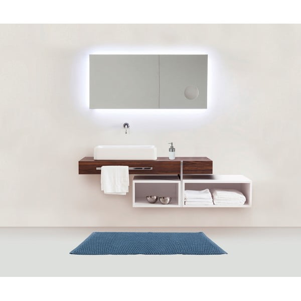 Modrá kúpeľňová predložka Wenko Mona-image-1