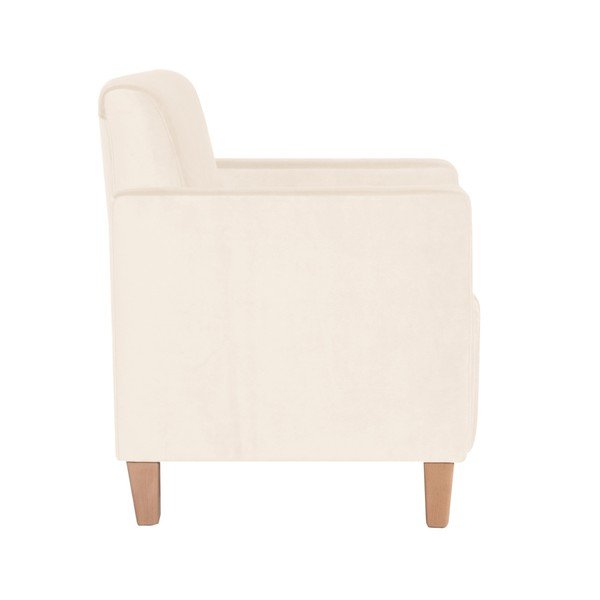 Krémové kreslo Max Winzer Milla Velvet-image-1