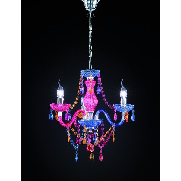 Kovové závesné svietidlo s tienidlom z akrylového skla ø 46 cm Lüster – Reality-image-2