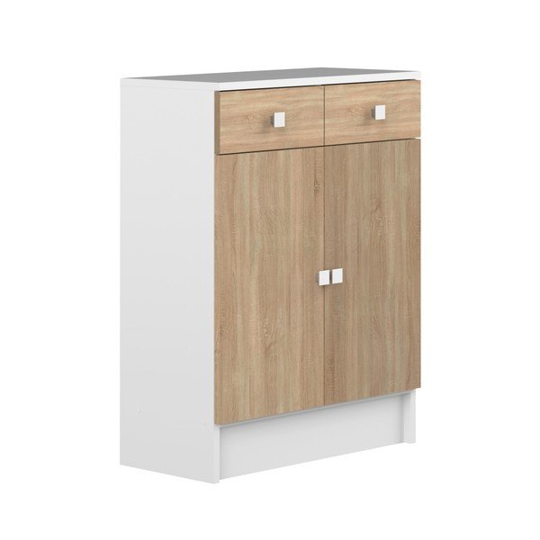 Kúpeľňová skrinka v dekore dubového dreva TemaHome Combi-image-3